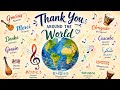 Thank You Around The World 50 Languages