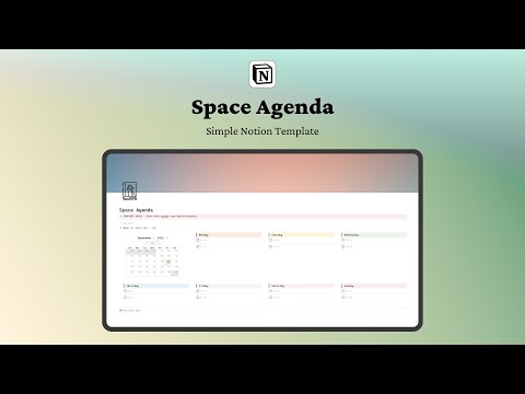 Space Agenda | Prototion | Buy Notion Template