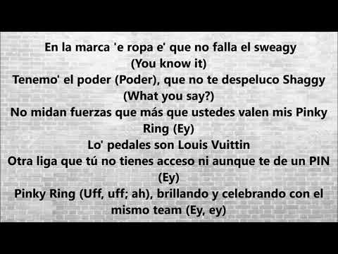 Miky Woodz x J Balvin - Pinky Ring (Lyrics/Letra)