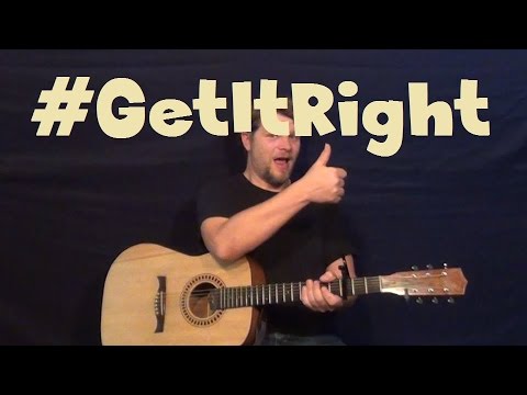 #Get It Right (Miley Cyrus) Easy Strum Guitar Lesson How to Play Tutorial Capo 3rd Fret
