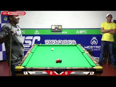 COBRINHA vs MAYCON TEIXEIRA DE FREITAS 🔥 JOGO PESADO, TENSO E SEM PERDÃO NA SNUCA! 😱🎱