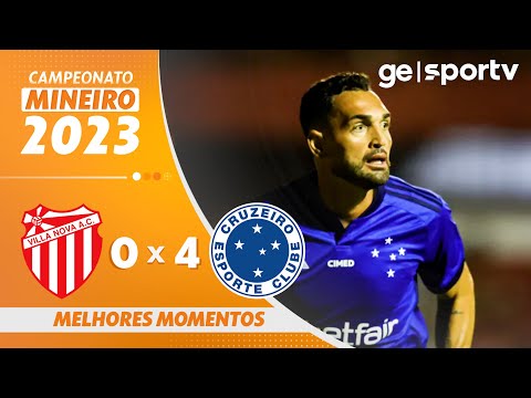 Gols e lances de Vila Nova-MG x Cruzeiro
