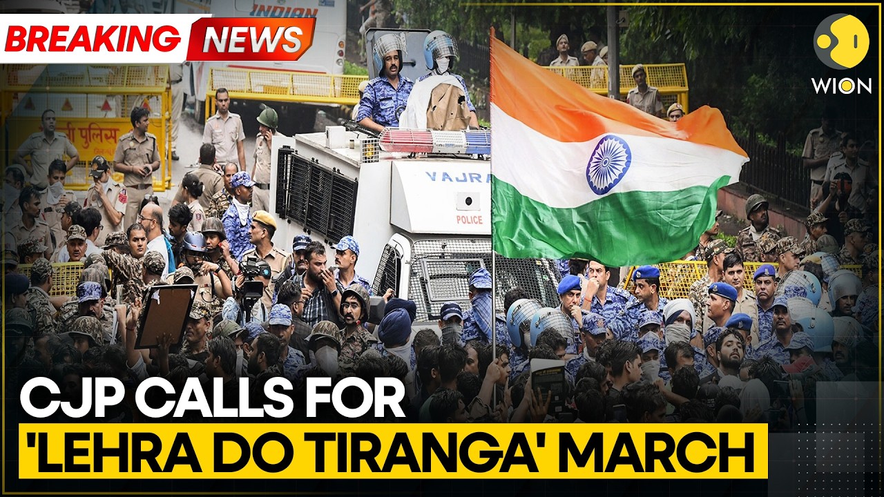 CJP's Tiranga Rally: Connaught Place, Central Delhi Turn Into Fortress | WION Breaking News