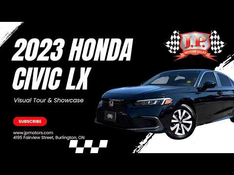 2023 Honda Civic Sedan LX CVT Sedan in Black for sale at JP Motors in Burlington, ON