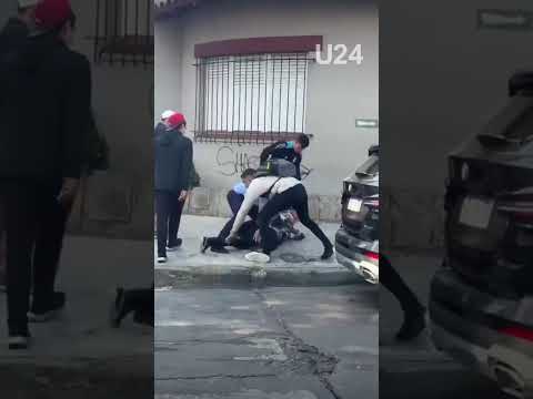 En Quilmes, vecinos atraparon a un ladrón de celulares en pleno centro y no lo perdonaron