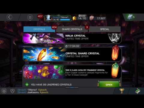 Multiple 4 Star Crystal Opening