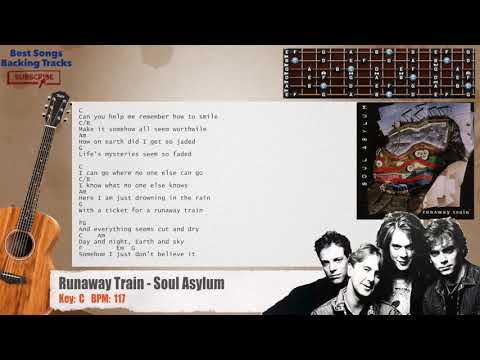 🎸 Runaway Train - Soul Asylum Guitar Backing Track with chords and lyrics