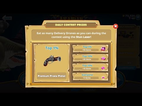 PIRATE PISTOL - DAILY CONTEST - Hungry Shark World