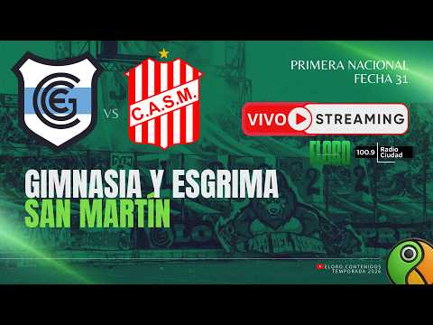 EN VIVO | GIMNASIA Y ESGRIMA DE JUJUY  VS  SAN MARTÍN DE TUCUMÁN | PRIMERA NACIONAL