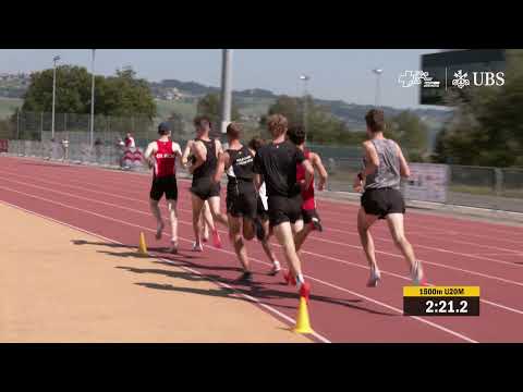 SM U20 / U23 Nottwil 2021 - 1500m U20 Männer Vorlauf 1. Serie