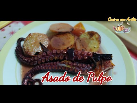 Asado de Pulpo con Patatas al Horno