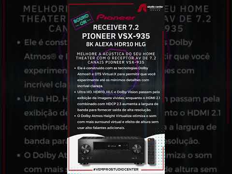 Receiver Pioneer Vsx-935 7.2 8k Alexa Dolby Vision