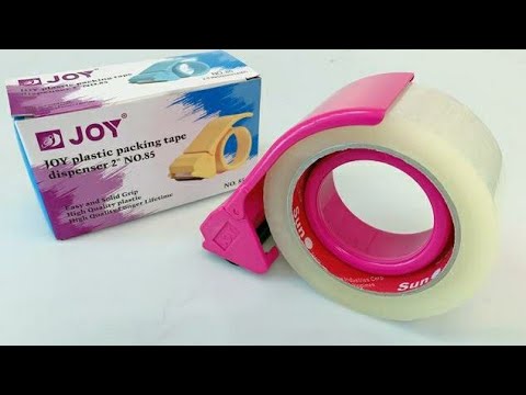 how to use plastic packing tape dispenser