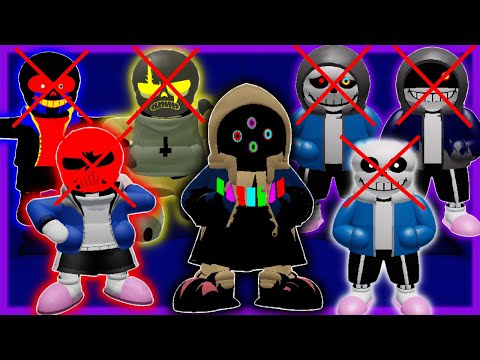 Dusttale: Endless Massacre：True Nega Sans, ULC Sanses, Really Angry Sans, Error sans[アンダーテール/ロブロックス]
