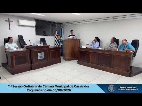 11ª SESSÃO ORDINÁRIA DA CÂMARA MUNICIPAL DE CÁSSIA DOS COQUEIROS