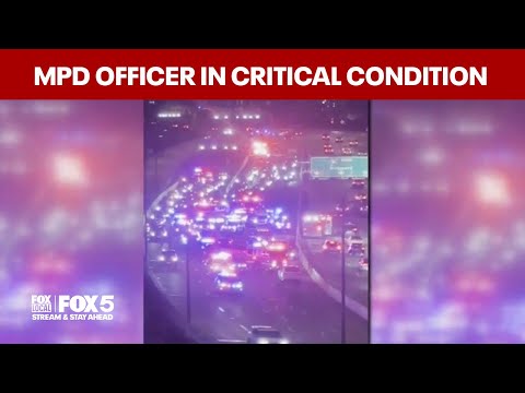 MPD officer still in critical condition day after I-695 crash
