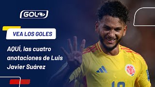 VEA AQUÍ TODOS LOS CUATRO GOLES de Luis Javier Suárez, en Venezuela 3-6 Selección Colombia