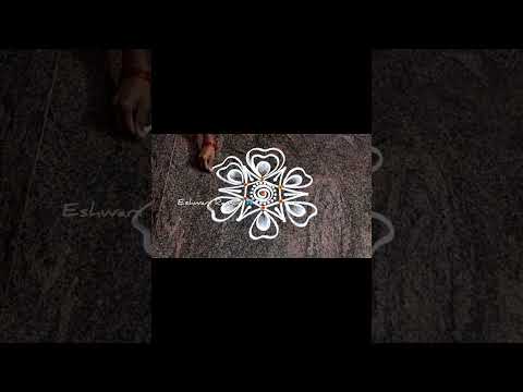 Daily rangoli kolam #shorts#rangoli #kolam#muggulu #daily #eshwarirangoli #sikkukolam