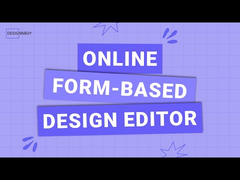 Form-Based Design Editor | Quick Personalization Functionality for Online Print Shops | DesignNBuy