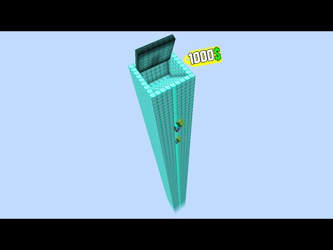 1000$ UZAY KULE GİZLİ GEÇİT - Minecraft