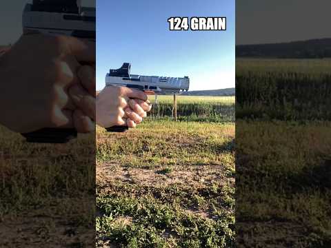 Can you tell the difference? 124 vs 115 vs 90 grain. #canik #9mm #gun