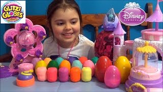 GLITZI GLOBES Princess castle & Ferris wheel playset - Play doh surprise eggs