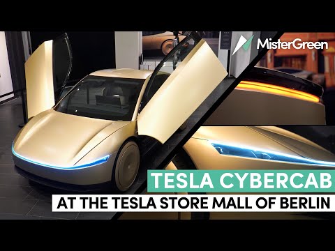Tesla Cybercab at Tesla Store Mall of Berlin