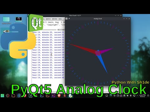 Analog Clock In Python Create Analog Clock Using Pyqt5 Python