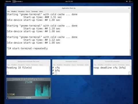 BFQ-v7r6 versus CFQ, DEADLINE and NOOP on an HDD