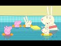 Peppa Pig And Her Friends Learn To Swim In The Swimming Pool