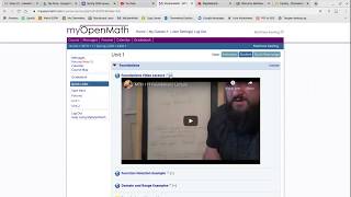 myOpenMath overview for Spring 2020