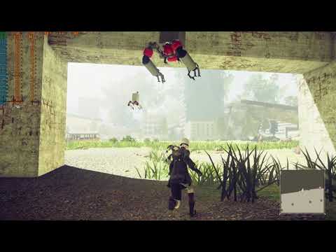 Nier Automata: become as gods edition PC GAMEPASS CITY RUINS(HIGH SETTINGS/R7 3700X/RTX 2060S)