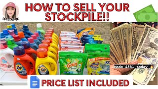 HOW TO SELL YOUR COUPONING STOCKPILE || Make Some Fast Cash!! 💵