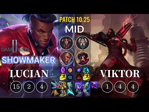 DWG Showmaker Lucian vs Viktor Mid - KR Patch 10.25