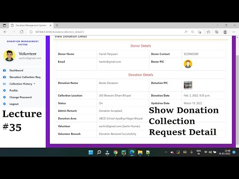 35 Python Django Project || Donation Management System || Hindi