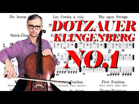 Best Cello Method for Adult Beginners | Dotzauer - Klingenberg Easy Exercise No.1