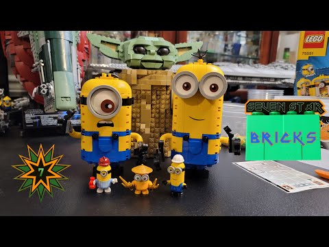 Lego Minions - The Rise of Gru - Brick Built Minions and Their Lair - 75551