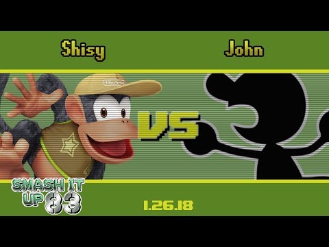 John (Game & Watch) vs Shisy (Diddy Kong) - SIU 88 - Wii U