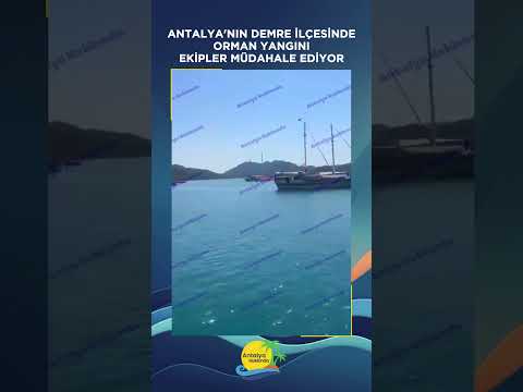 Antalya'nın Demre ilçesinde orman yangını!