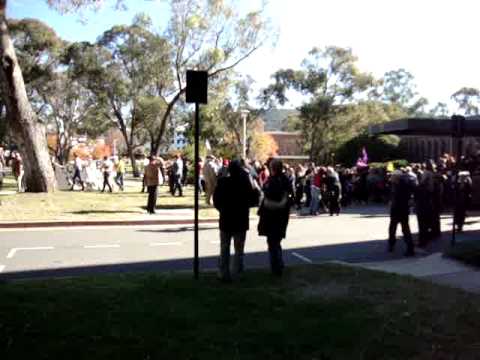 Save the ANU School of Music Protest Rally - outside the Vice Chancellor's Office 14-5-12