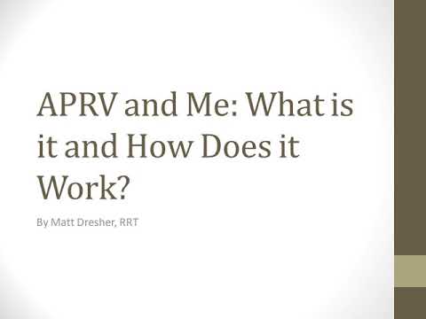 APRV and Me