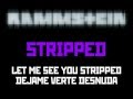 Rammstein - Stripped (Desnuda) Traducido 