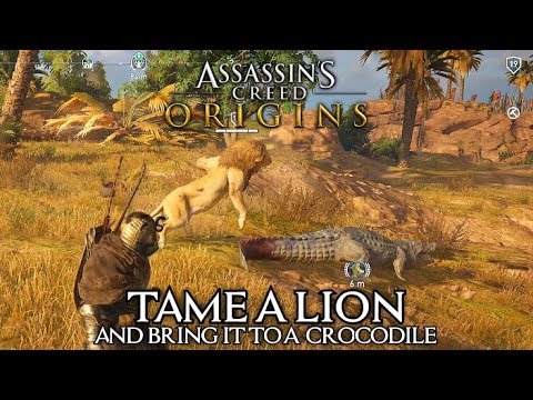 Assassin's Creed Origins - Tame a Lion & Bring it to Crocodile - Roar, Set-up Date & Circle of Life