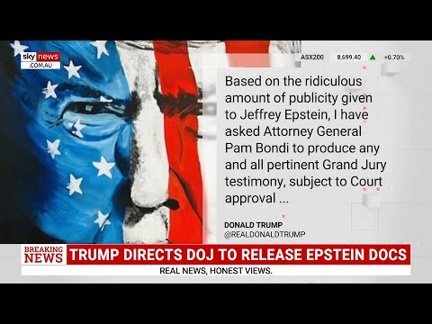 Trump directs DOJ to release Epstein grand jury testimony