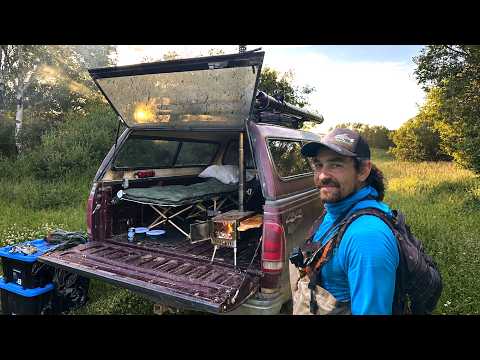 Cheap Truck Camping / Trout Fishing Across Saskatchewan