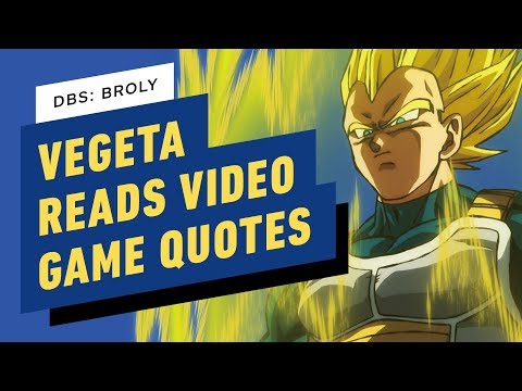 Dragon Ball Super: Broly - Vegeta Reads Video Game Quotes (Christopher Sabat)