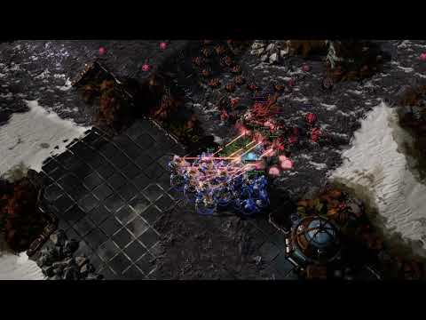 Lurkers Anihilating Deathball - Play of the game StarCraft 2 LotV ZvP