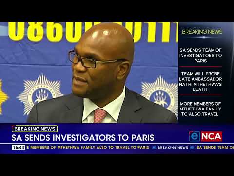 SA sends team to investigate Nathi Mthethwa's death in Paris