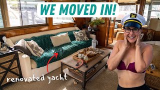 Starting Boat Life in a Renovated 1977 Hatteras 53 Motor Yacht (FULL TOUR)