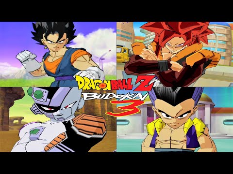 Dragon Ball Z: Budokai 3 - All Transformations & Fusions (4K 60FPS)